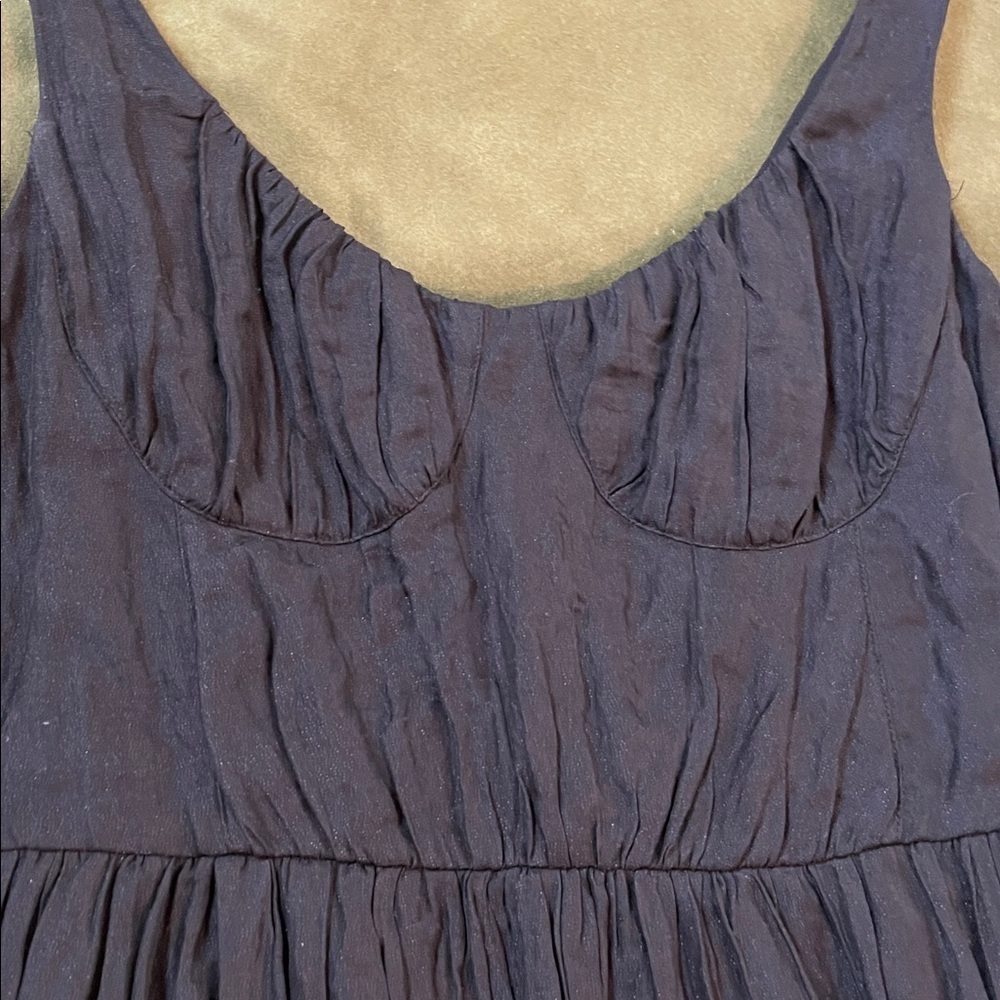 NEW Jason Wu Black Cotton-Silk Blend Crinkle Dress - Picture 4 of 7